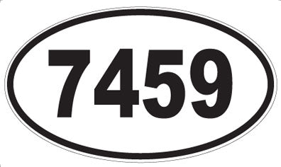 7459 - Oval Sticker