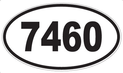 7460 - Oval Sticker