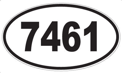7461 - Oval Sticker