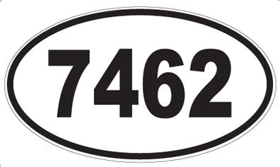 7462 - Oval Sticker