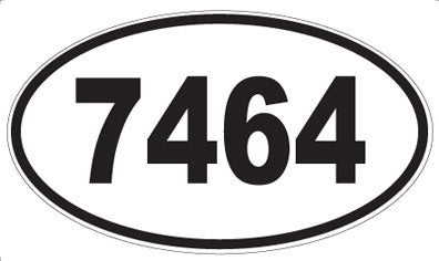 7464 - Oval Sticker
