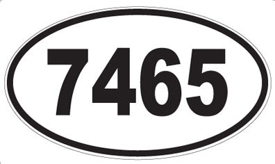 7465 - Oval Sticker