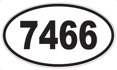 7466 - Oval Sticker