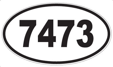 7473 - Oval Sticker