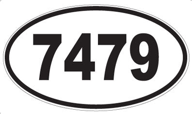 7479 - Oval Sticker