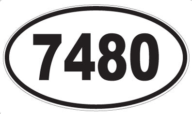 7480 - Oval Sticker