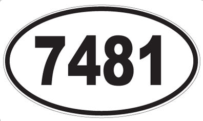 7481 - Oval Sticker