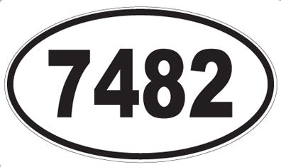 7482 - Oval Sticker
