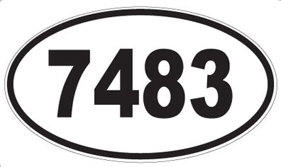 7483 - Oval Sticker