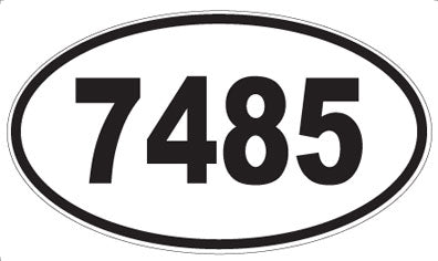 7485 - Oval Sticker