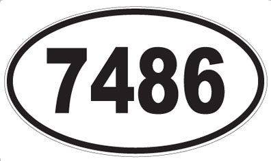 7486 - Oval Sticker