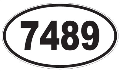7489 - Oval Sticker