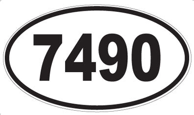 7490 - Oval Sticker