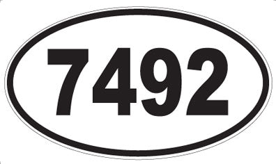 7492 - Oval Sticker