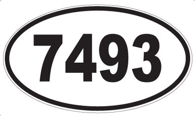 7493 - Oval Sticker
