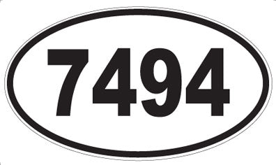 7494 - Oval Sticker