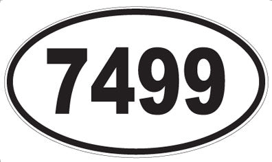 7499 - Oval Sticker