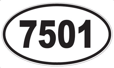 7501 - Oval Sticker