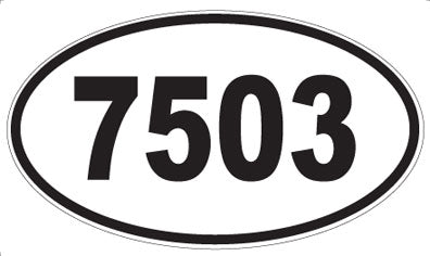7503 - Oval Sticker