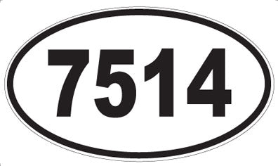 7514 - Oval Sticker