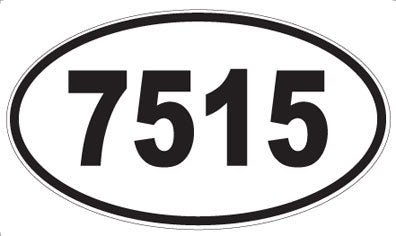 7515 - Oval Sticker