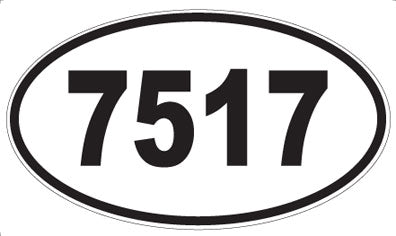 7517 - Oval Sticker