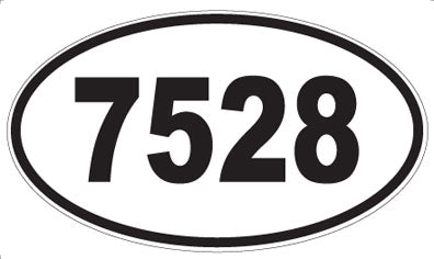 7528 - Oval Sticker