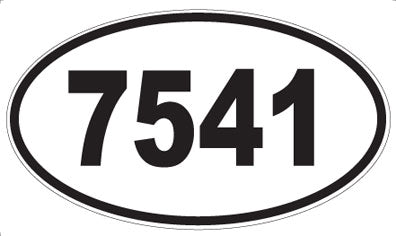 7541 - Oval Sticker