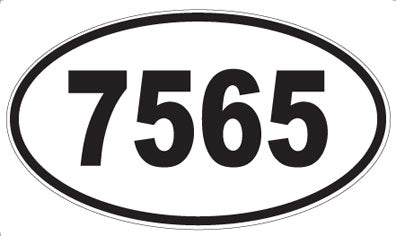 7565 - Oval Sticker