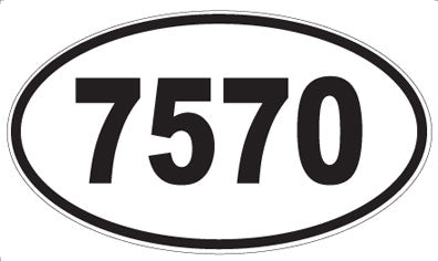 7570 - Oval Sticker