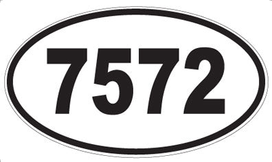 7572 - Oval Sticker