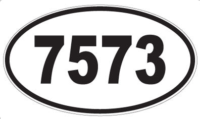 7573 - Oval Sticker