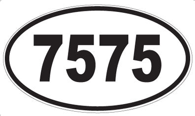 7575 - Oval Sticker