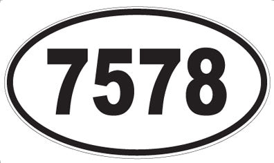 7578 - Oval Sticker