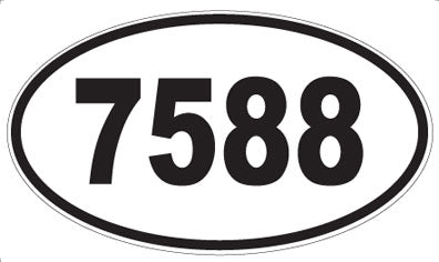 7588 - Oval Sticker