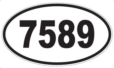 7589 - Oval Sticker