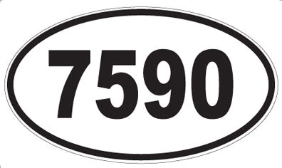 7590 - Oval Sticker