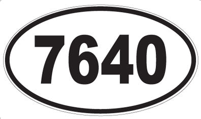 7640 - Oval Sticker