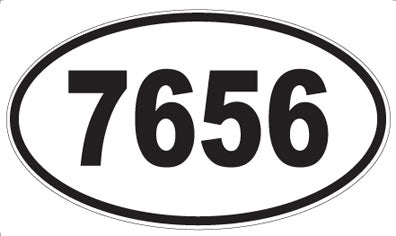 7656 - Oval Sticker