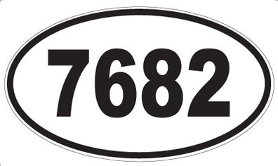 7682 - Oval Sticker
