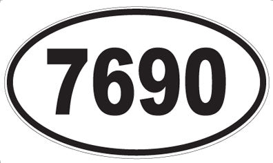 7690 - Oval Sticker