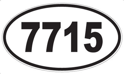 7715 - Oval Sticker