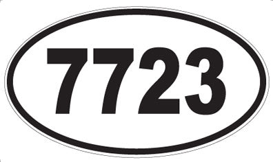 7723 - Oval Sticker