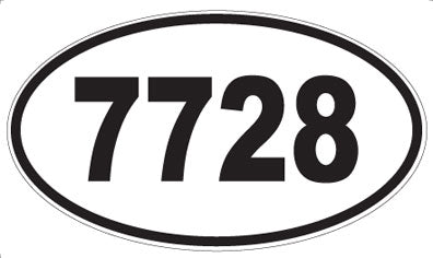 7728 - Oval Sticker