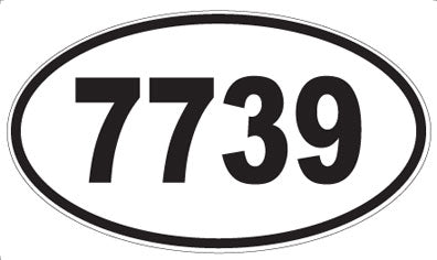 7739 - Oval Sticker