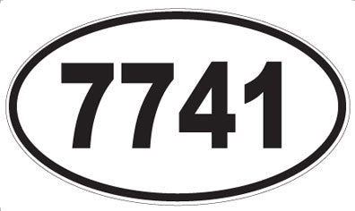 7741 - Oval Sticker