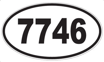 7746 - Oval Sticker