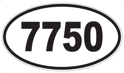 7750 - Oval Sticker