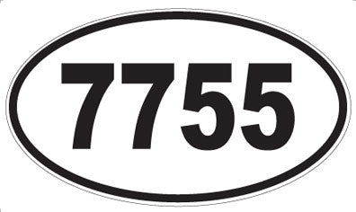 7755 - Oval Sticker