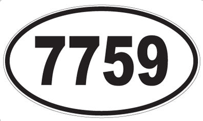 7759 - Oval Sticker
